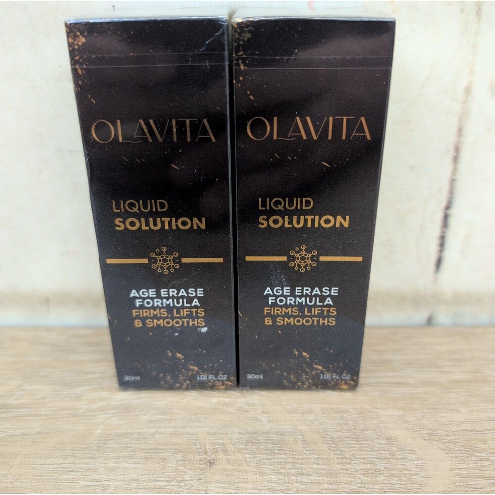 X2 Olavita Liquid Solution, Age Erase Formula. 1 Fl Oz Firms, Lifts & Smooths